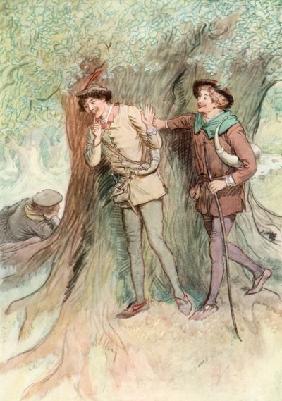 Ilustración para Como gustéis de Shakespeare de Hugh Thomson