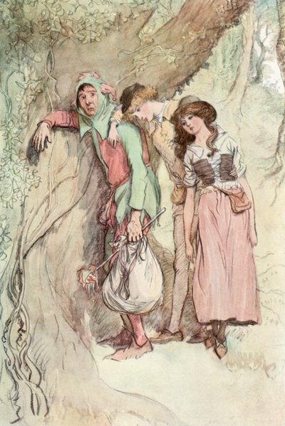 Ilustración para Como gustéis de Shakespeare de Hugh Thomson