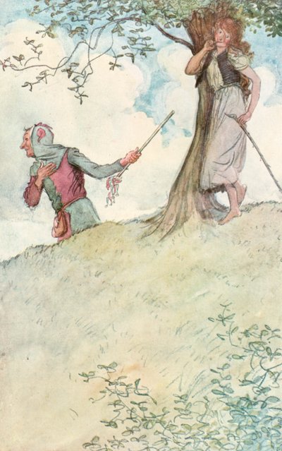 Ilustración para Como gustéis de Shakespeare de Hugh Thomson