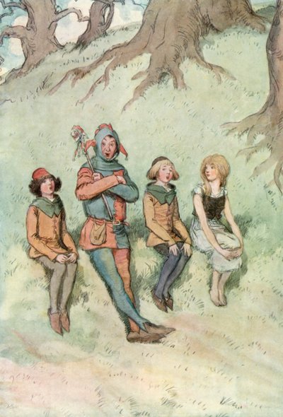 Ilustración para Como gustéis de Shakespeare de Hugh Thomson
