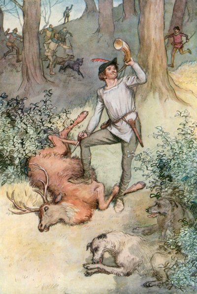 Ilustración para Como gustéis de Shakespeare de Hugh Thomson