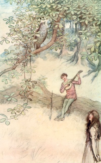 Ilustración de Como gustéis de Shakespeare de Hugh Thomson