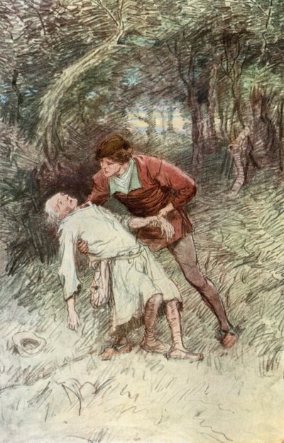 Ilustración de Como gustéis de Shakespeare de Hugh Thomson
