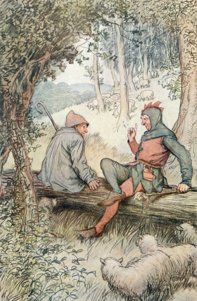 Ilustración de Como gustéis de Shakespeare de Hugh Thomson