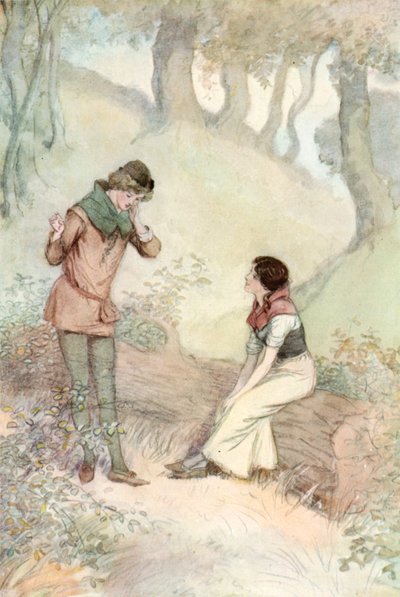 Ilustración de Como gustéis de Shakespeare de Hugh Thomson