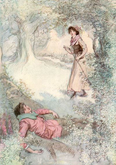 Ilustración de Como gustéis de Shakespeare de Hugh Thomson