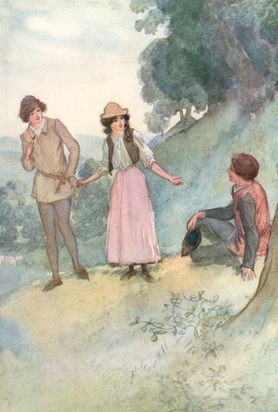 Ilustración de Como gustéis de Shakespeare de Hugh Thomson