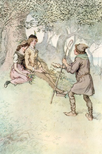 Ilustración de Como gustéis de Shakespeare de Hugh Thomson