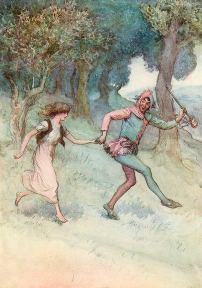 Ilustración de Como gustéis de Shakespeare de Hugh Thomson