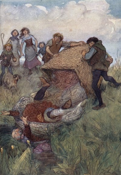 Ilustración para Las Alegres Comadres de Windsor de Hugh Thomson