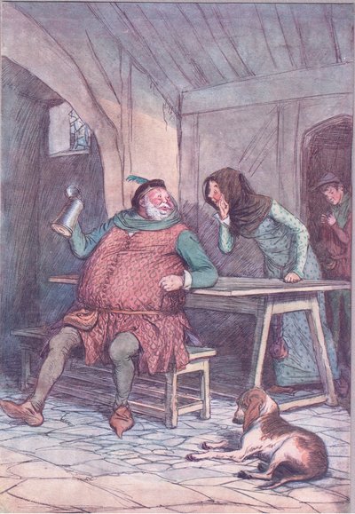 Casarse es lo corto y lo largo de ello, ilustración de Las Alegres Comadres de Windsor, 1910 de Hugh Thomson