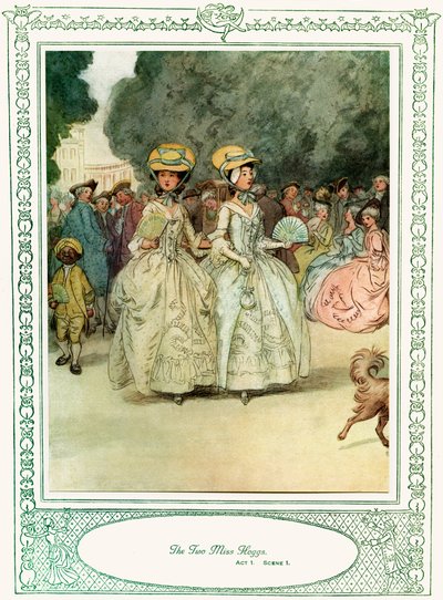 Ella se rebaja para conquistar, obra de Oliver Goldsmith de Hugh Thomson