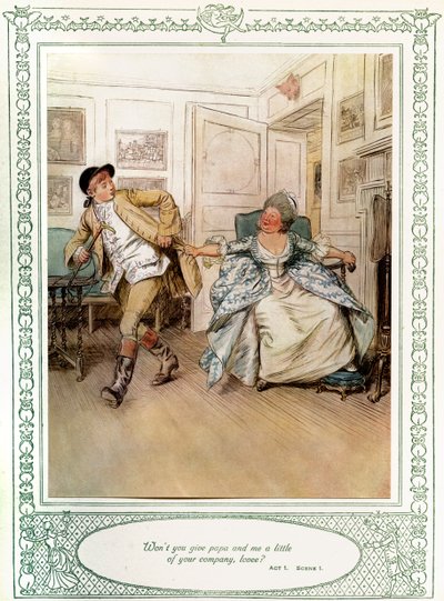 La comedia de Oliver Goldsmith 