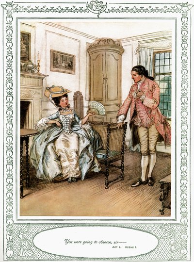 La comedia de Oliver Goldsmith 