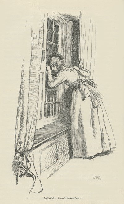 Abrió una contraventana de Hugh Thomson