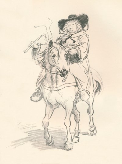 Boceto preliminar para La Esposa de Bath de Hugh Thomson