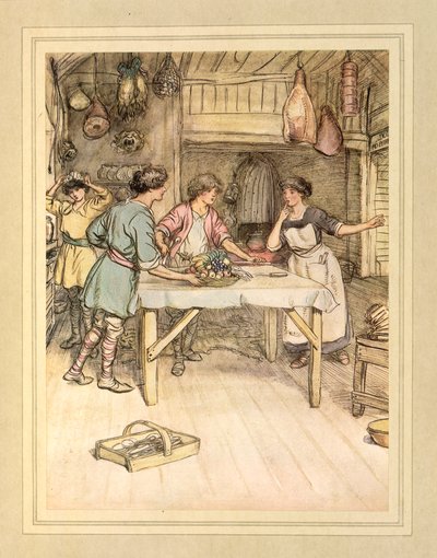 Preparando comida, de 