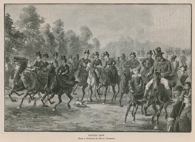 Rotten Row, Hyde Park, Londres de Hugh Thomson