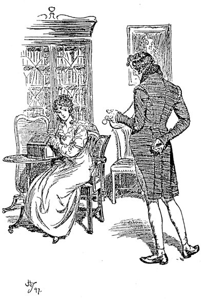 Escena de Persuasión de Jane Austen, 1897 de Hugh Thomson