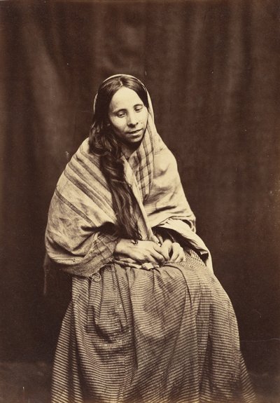 Paciente, Asilo de Lunáticos del Condado de Surrey, 1850-55 de Hugh Welch Diamond