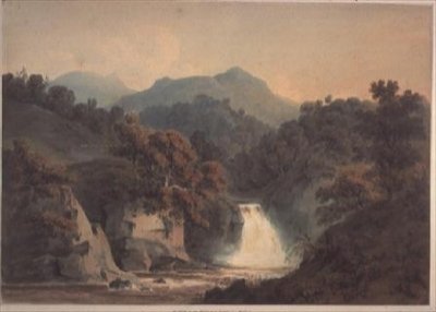 Vista del Bran, cerca de Dunkeld de Hugh William Williams