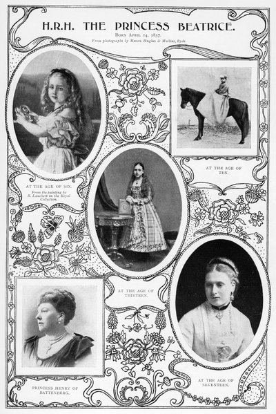 La Princesa Beatriz, la hija menor de la Reina Victoria, 1901 de Hughes and Mullins