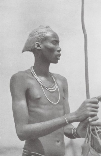 Dinka-Neger (foto b/n) de Hugo Adolf Bernatzik