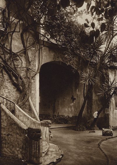 Mexico: Cuernavaca, Rincon pintoresco (b/w photo) de Hugo Brehme
