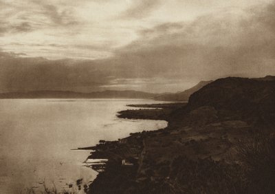 Mexico: El Lago de Chapala (b/w photo) de Hugo Brehme