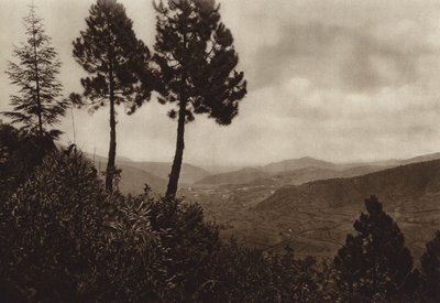 Mexico: Huixquilucan (b/w photo) de Hugo Brehme
