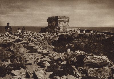 Mexico: Isla de las Mujeres, Yucatan (b/w photo) de Hugo Brehme