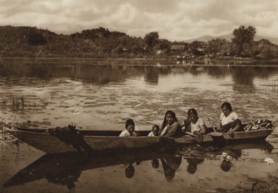 Mexico: Laguna de Patzcuaro (b/w photo) de Hugo Brehme
