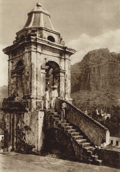 Mexico: Taxco (b/w photo) de Hugo Brehme