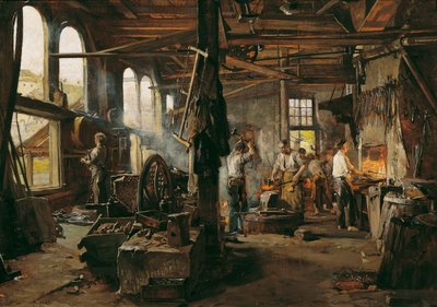 Interior de un molino de martillos de Hugo Charlemont