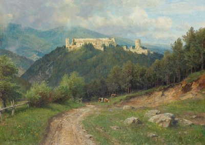 Las ruinas de Starhemberg en Piestingtal de Hugo Darnaut