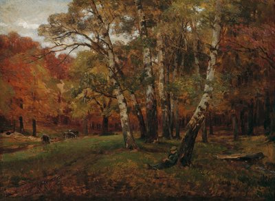 Paisaje con abedules de Hugo Darnaut