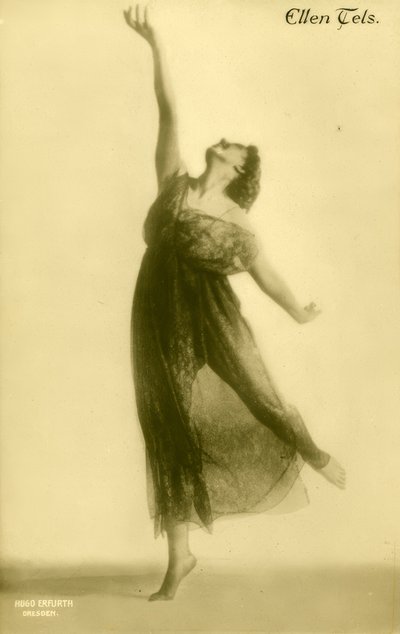 Ellen Tels / Fotopostkarte de Hugo Erfurth
