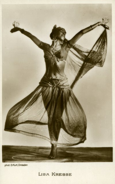 Lisa Kresse / Fotopostkarte de Hugo Erfurth