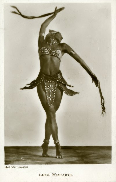 Lisa Kresse / Fotopostkarte de Hugo Erfurth