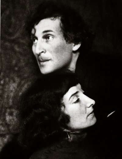 Marc y Bella Chagall (foto sepia) de Hugo Erfurth