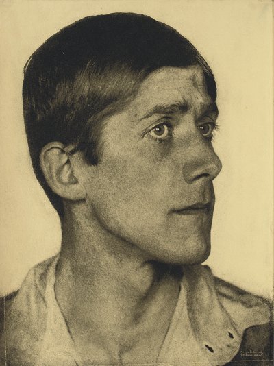 Retrato de Oskar Kokoschka de Hugo Erfurth