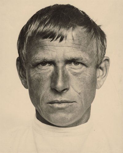 Retrato del artista Otto Dix 1891-1969, ca 1933 de Hugo Erfurth