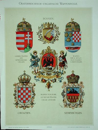Escudos de armas del Imperio Austrohúngaro, de 
