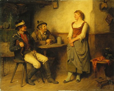 Una conversación en la taberna, 1891 de Hugo Kauffmann