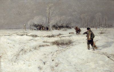 Caza en la Nieve de Hugo Muhlig