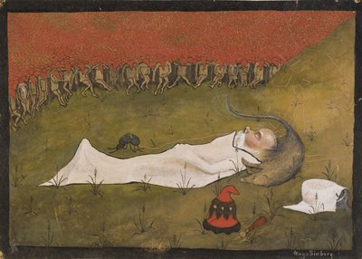 El rey duende durmiendo de Hugo Simberg