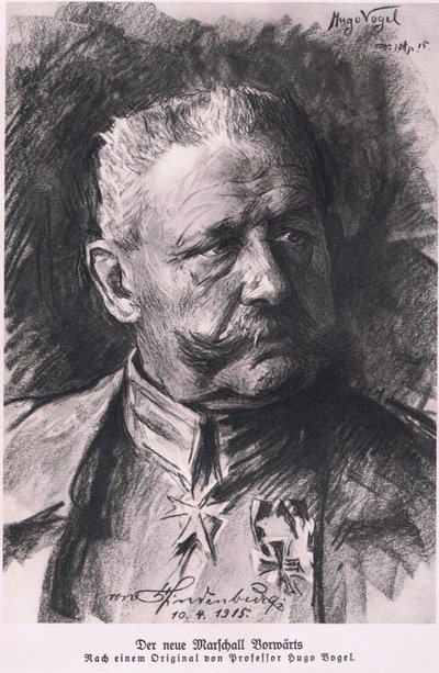 Hindenburg, de Hindenburg publicado por Daterlandijrcher Derlag & H Weller Berlín, 1928 de Hugo Vogel