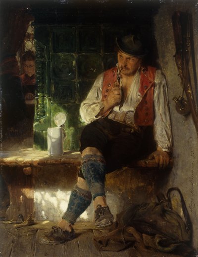 Una escena de taberna, 1875 de Hugo Wilhelm Kauffman