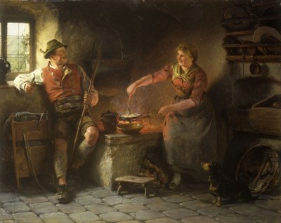 En la cocina, 1901 de Hugo Wilhelm Kauffman