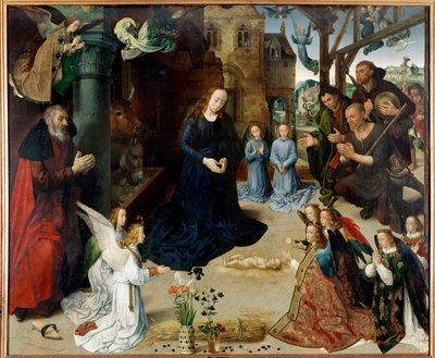 Adoración de los pastores (panel central del tríptico de Portinari) de Hugo van der Goes
